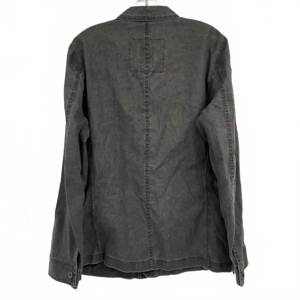 Camel Active Gray Linen Blend Shacket | OS Regular